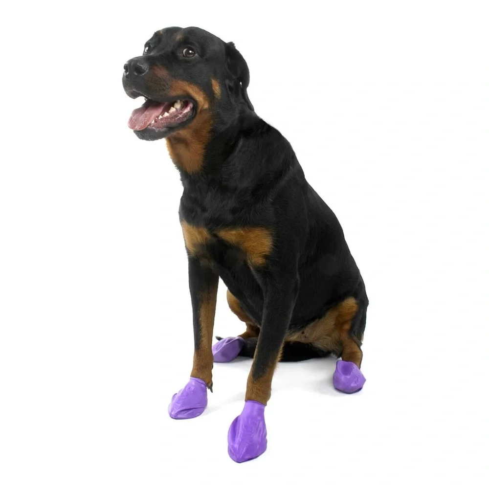 Pawz Natural Rubber Waterproof Reusable Protection Large Dog Boots Booties Shoes